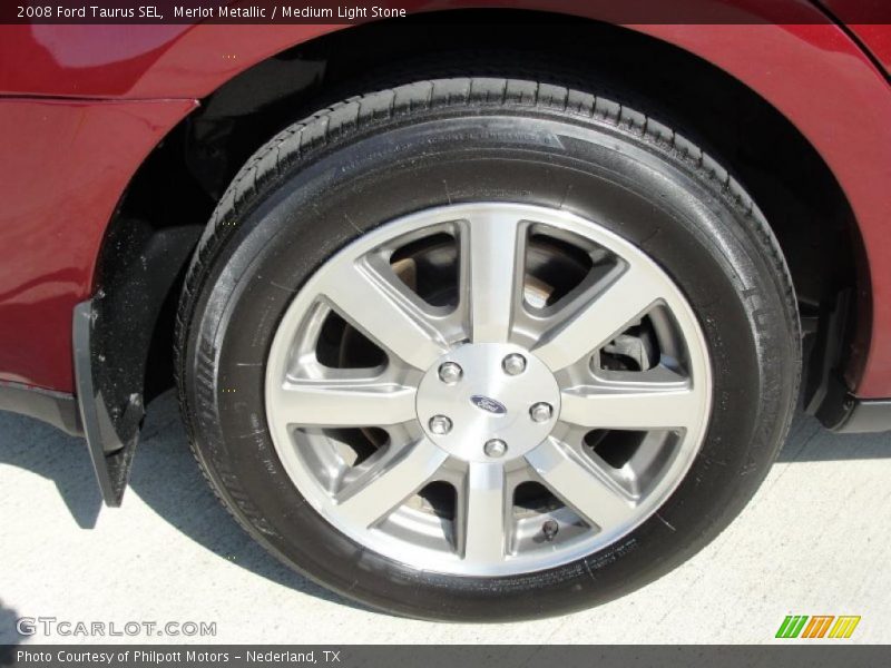 Merlot Metallic / Medium Light Stone 2008 Ford Taurus SEL