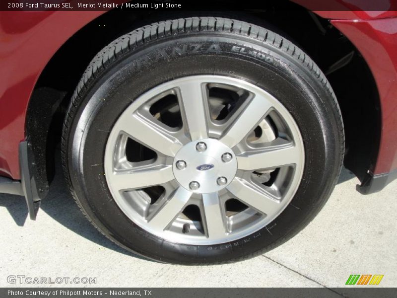 Merlot Metallic / Medium Light Stone 2008 Ford Taurus SEL