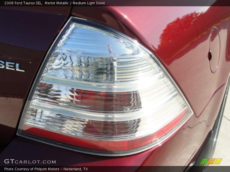 Merlot Metallic / Medium Light Stone 2008 Ford Taurus SEL