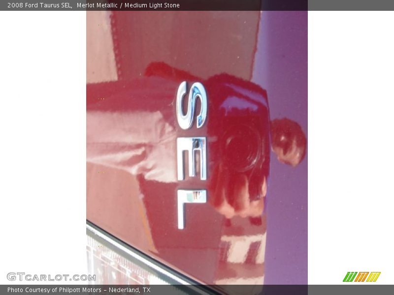 Merlot Metallic / Medium Light Stone 2008 Ford Taurus SEL