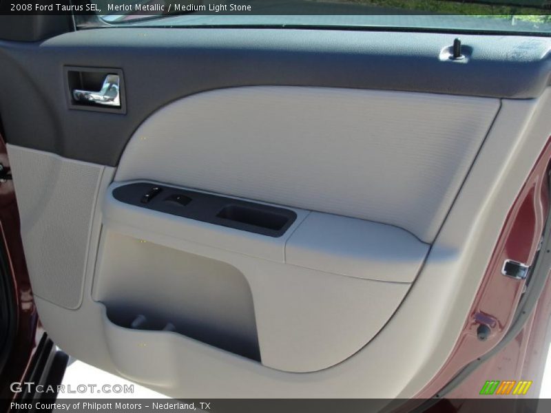 Merlot Metallic / Medium Light Stone 2008 Ford Taurus SEL