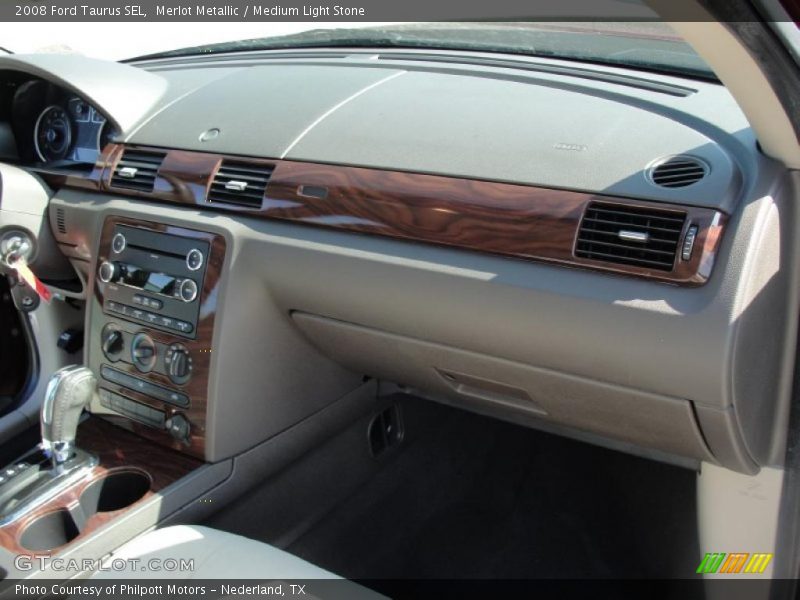 Merlot Metallic / Medium Light Stone 2008 Ford Taurus SEL