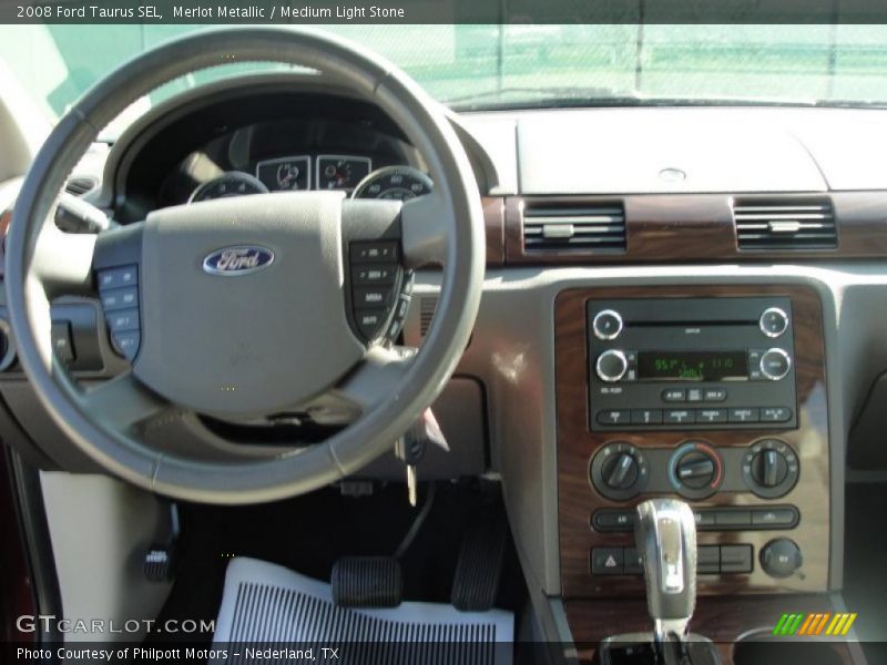 Merlot Metallic / Medium Light Stone 2008 Ford Taurus SEL