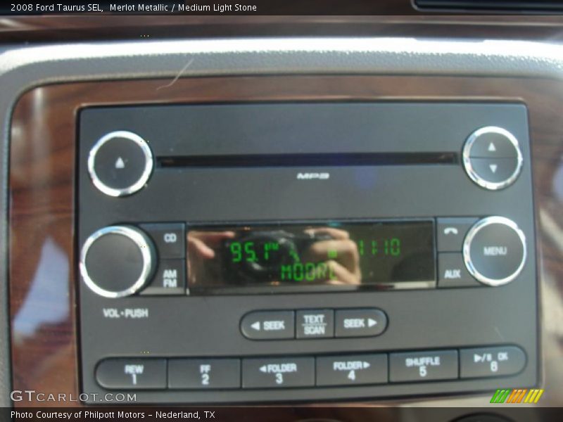 Merlot Metallic / Medium Light Stone 2008 Ford Taurus SEL