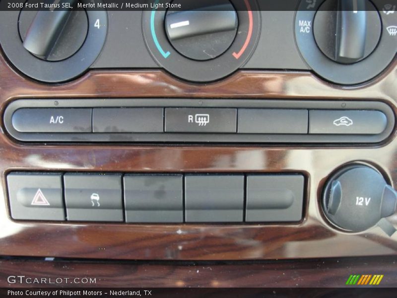 Merlot Metallic / Medium Light Stone 2008 Ford Taurus SEL