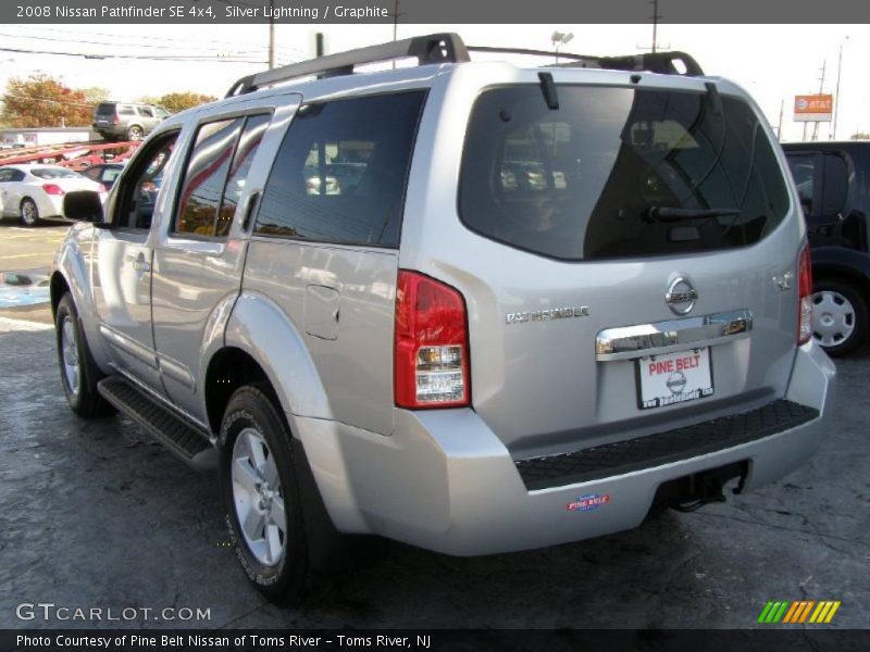Silver Lightning / Graphite 2008 Nissan Pathfinder SE 4x4