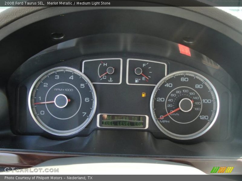 Merlot Metallic / Medium Light Stone 2008 Ford Taurus SEL
