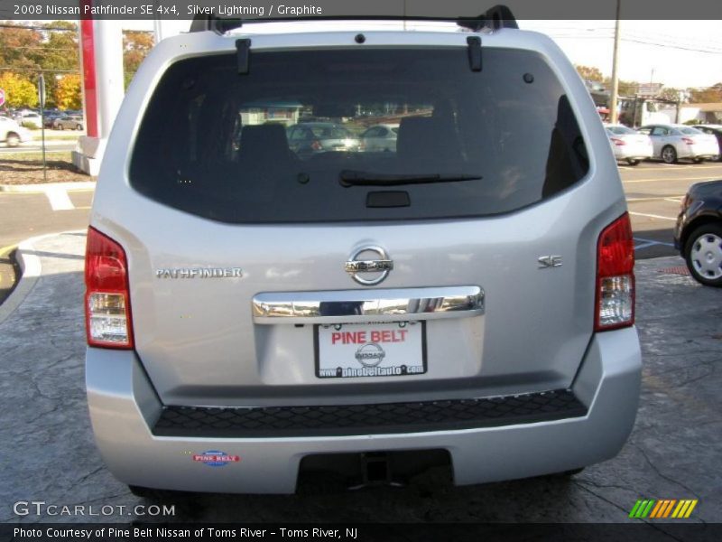 Silver Lightning / Graphite 2008 Nissan Pathfinder SE 4x4