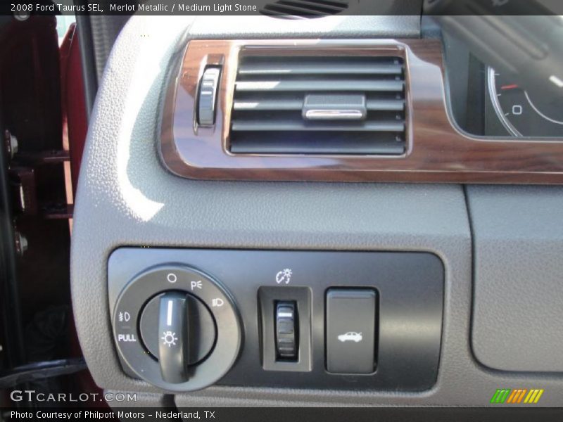 Merlot Metallic / Medium Light Stone 2008 Ford Taurus SEL