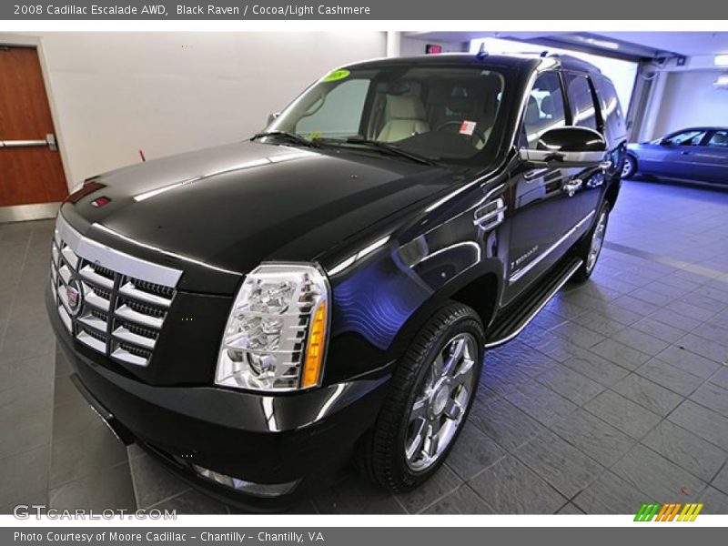 Black Raven / Cocoa/Light Cashmere 2008 Cadillac Escalade AWD