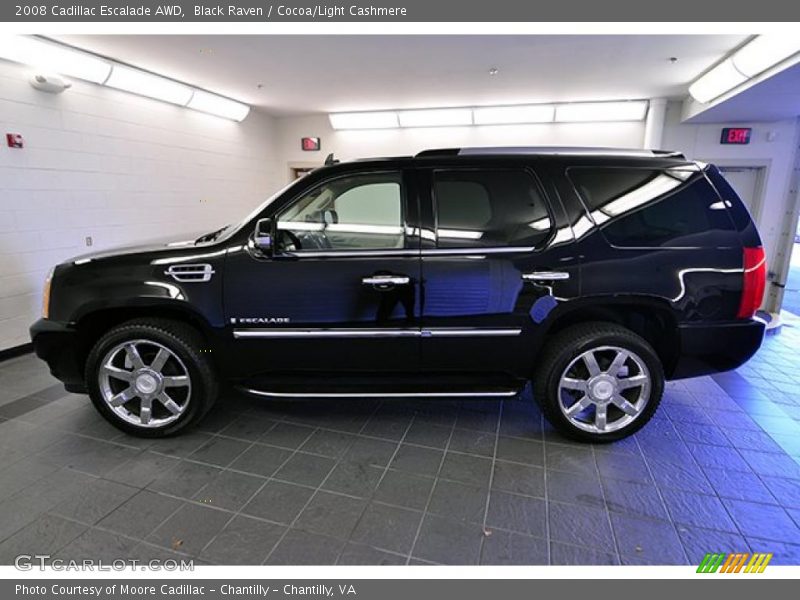 Black Raven / Cocoa/Light Cashmere 2008 Cadillac Escalade AWD