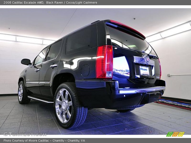 Black Raven / Cocoa/Light Cashmere 2008 Cadillac Escalade AWD
