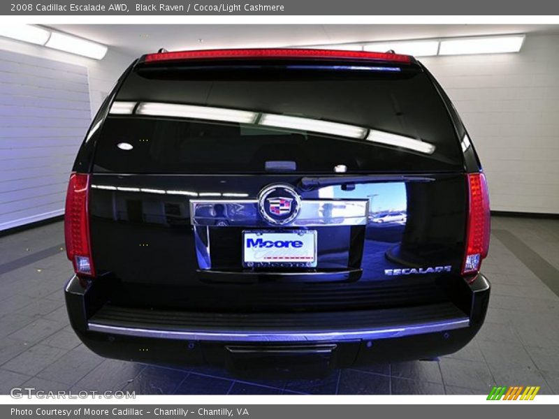 Black Raven / Cocoa/Light Cashmere 2008 Cadillac Escalade AWD