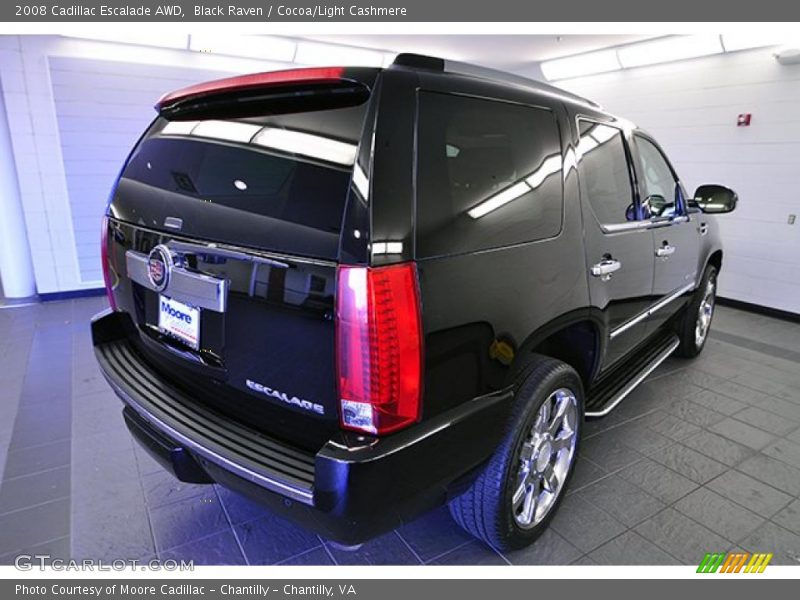Black Raven / Cocoa/Light Cashmere 2008 Cadillac Escalade AWD