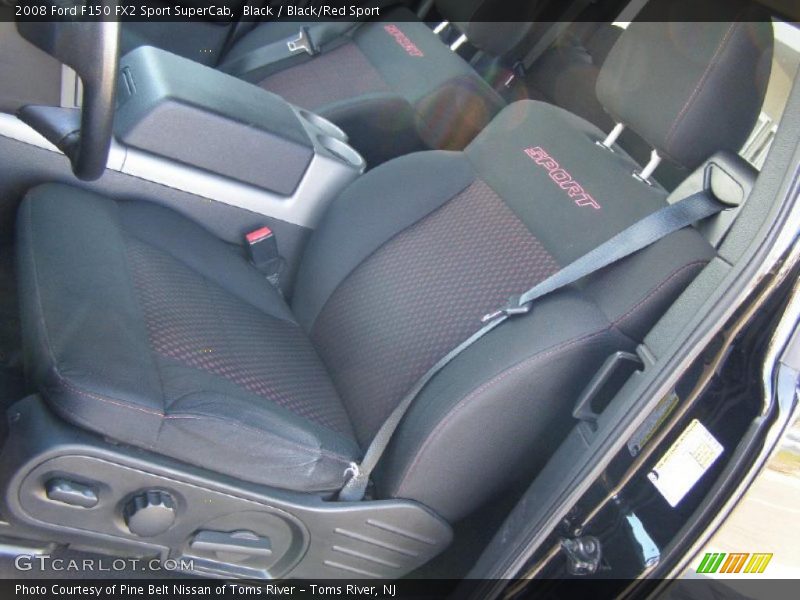  2008 F150 FX2 Sport SuperCab Black/Red Sport Interior