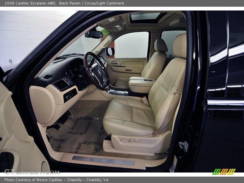 Black Raven / Cocoa/Light Cashmere 2008 Cadillac Escalade AWD