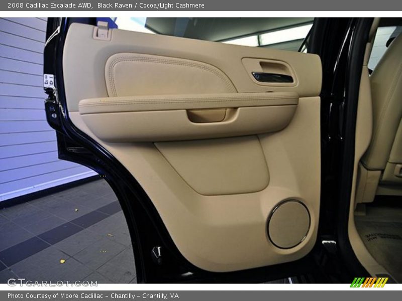 Black Raven / Cocoa/Light Cashmere 2008 Cadillac Escalade AWD
