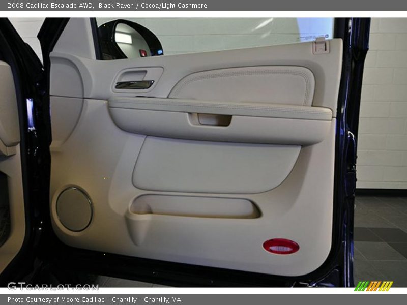 Black Raven / Cocoa/Light Cashmere 2008 Cadillac Escalade AWD