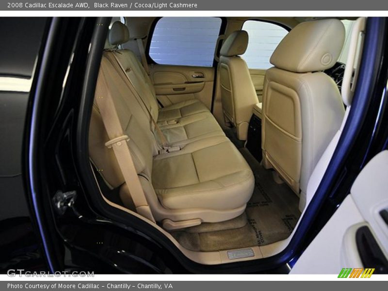 Black Raven / Cocoa/Light Cashmere 2008 Cadillac Escalade AWD