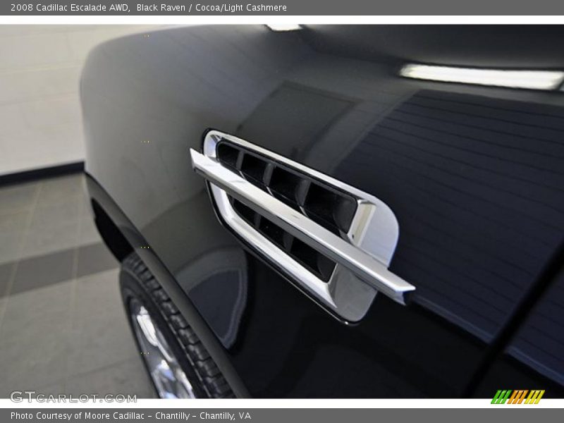 Black Raven / Cocoa/Light Cashmere 2008 Cadillac Escalade AWD