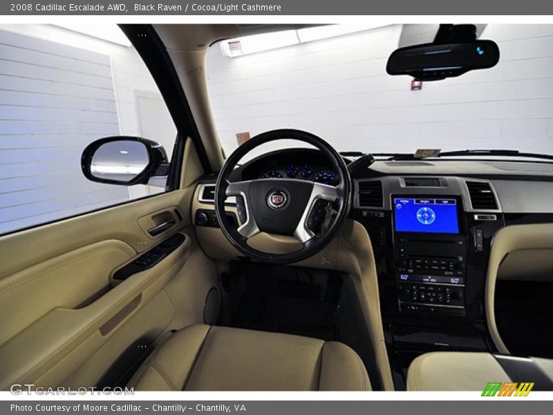 Black Raven / Cocoa/Light Cashmere 2008 Cadillac Escalade AWD