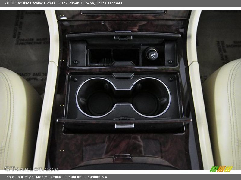Black Raven / Cocoa/Light Cashmere 2008 Cadillac Escalade AWD