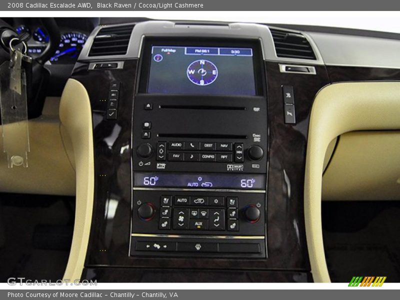 Black Raven / Cocoa/Light Cashmere 2008 Cadillac Escalade AWD