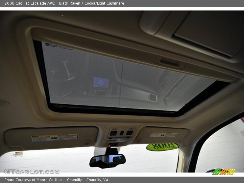 Black Raven / Cocoa/Light Cashmere 2008 Cadillac Escalade AWD