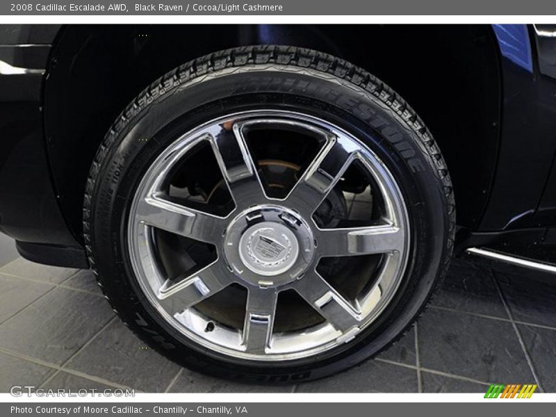 Black Raven / Cocoa/Light Cashmere 2008 Cadillac Escalade AWD