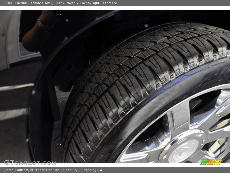 Black Raven / Cocoa/Light Cashmere 2008 Cadillac Escalade AWD