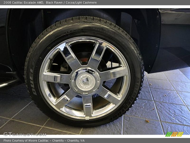 Black Raven / Cocoa/Light Cashmere 2008 Cadillac Escalade AWD