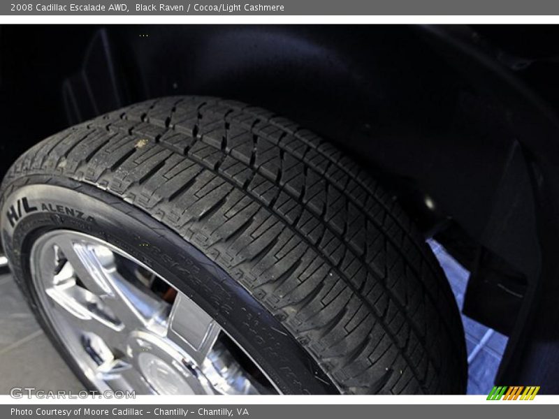 Black Raven / Cocoa/Light Cashmere 2008 Cadillac Escalade AWD