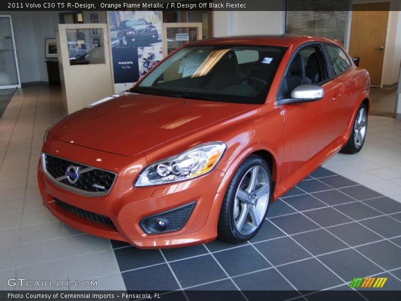 Orange Flame Metallic / R Design Off Black Flextec 2011 Volvo C30 T5 R-Design