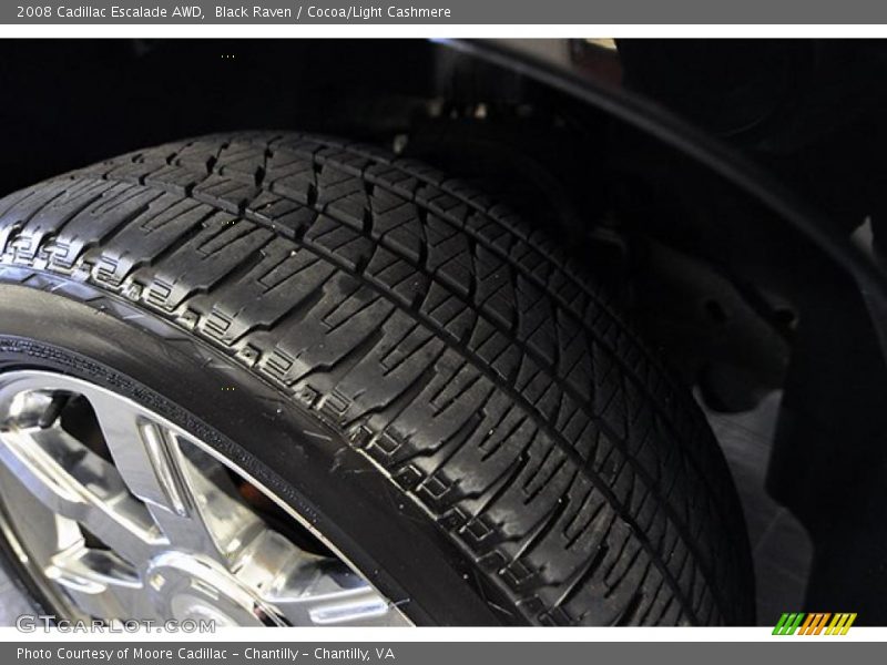 Black Raven / Cocoa/Light Cashmere 2008 Cadillac Escalade AWD