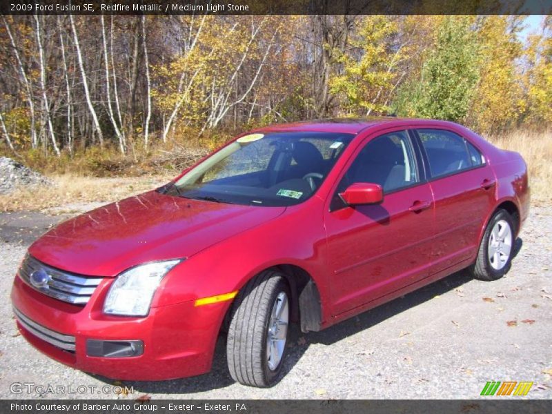 Redfire Metallic / Medium Light Stone 2009 Ford Fusion SE