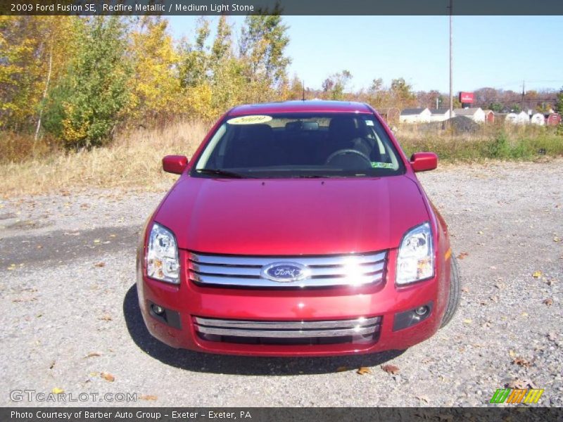 Redfire Metallic / Medium Light Stone 2009 Ford Fusion SE