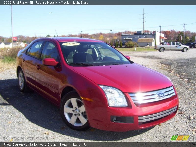 Redfire Metallic / Medium Light Stone 2009 Ford Fusion SE