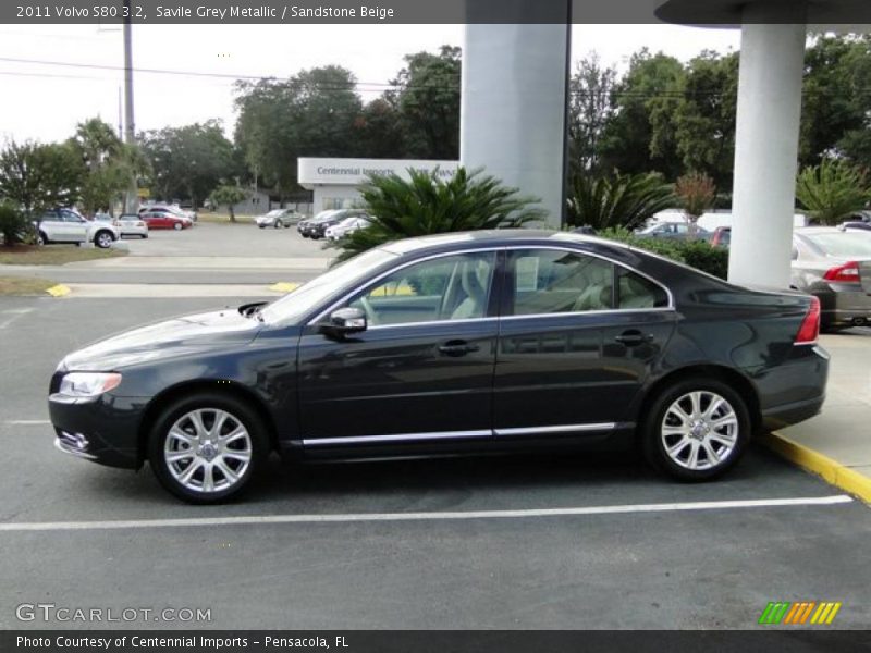 Savile Grey Metallic / Sandstone Beige 2011 Volvo S80 3.2