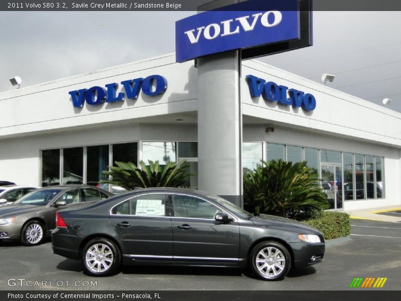 Savile Grey Metallic / Sandstone Beige 2011 Volvo S80 3.2