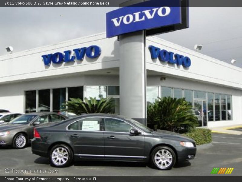 Savile Grey Metallic / Sandstone Beige 2011 Volvo S80 3.2