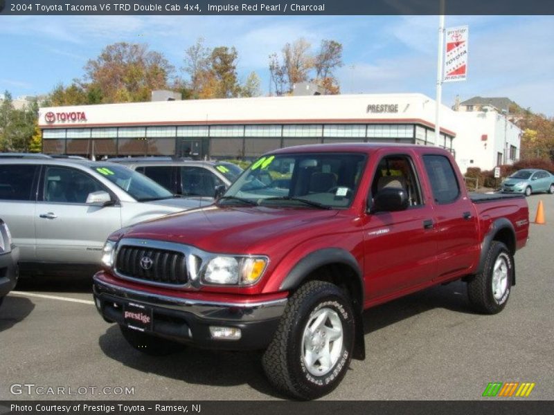 Impulse Red Pearl / Charcoal 2004 Toyota Tacoma V6 TRD Double Cab 4x4