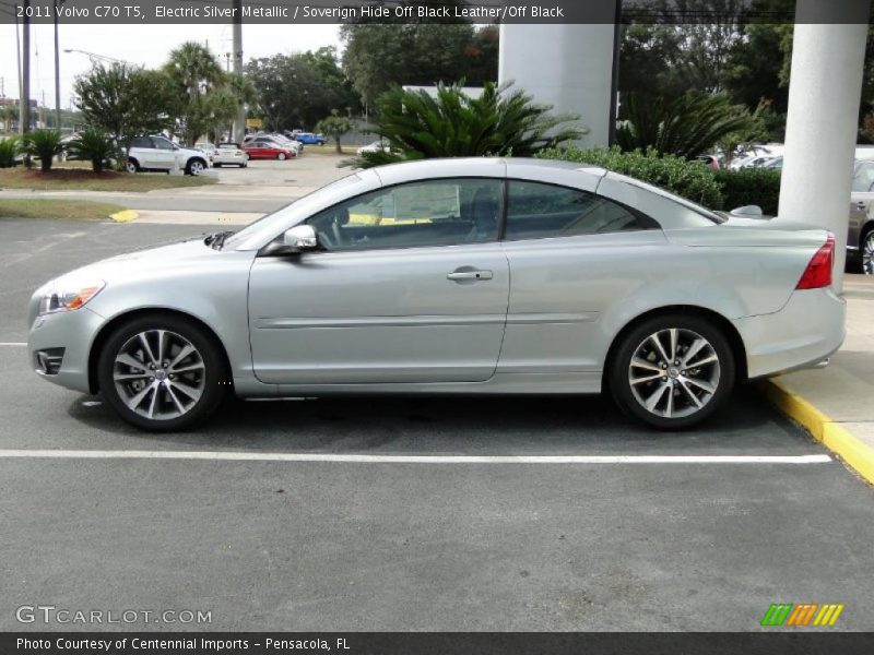 Electric Silver Metallic / Soverign Hide Off Black Leather/Off Black 2011 Volvo C70 T5