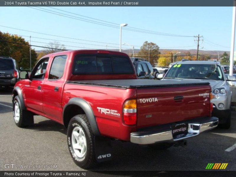 Impulse Red Pearl / Charcoal 2004 Toyota Tacoma V6 TRD Double Cab 4x4