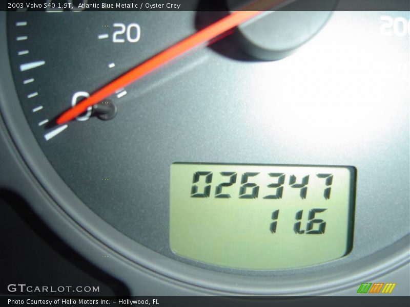 Atlantic Blue Metallic / Oyster Grey 2003 Volvo S40 1.9T
