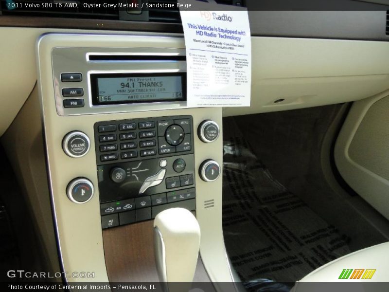 Oyster Grey Metallic / Sandstone Beige 2011 Volvo S80 T6 AWD