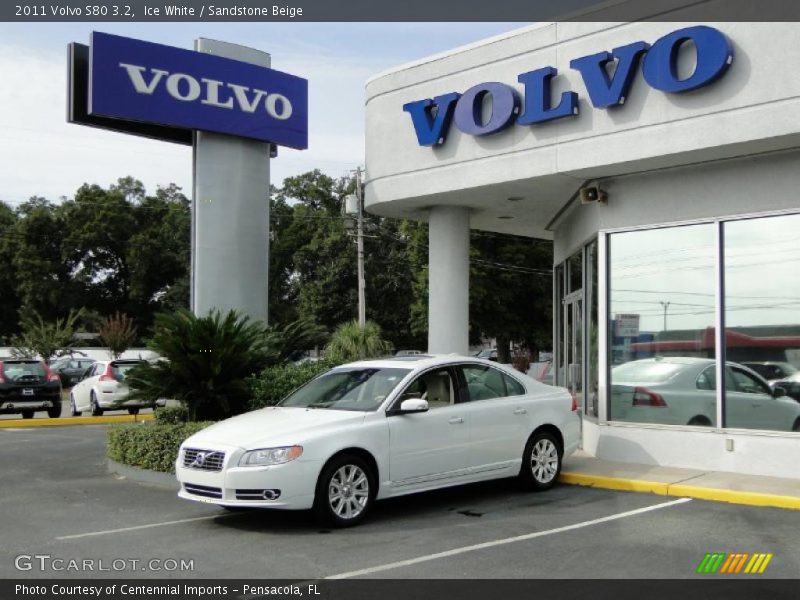 Ice White / Sandstone Beige 2011 Volvo S80 3.2