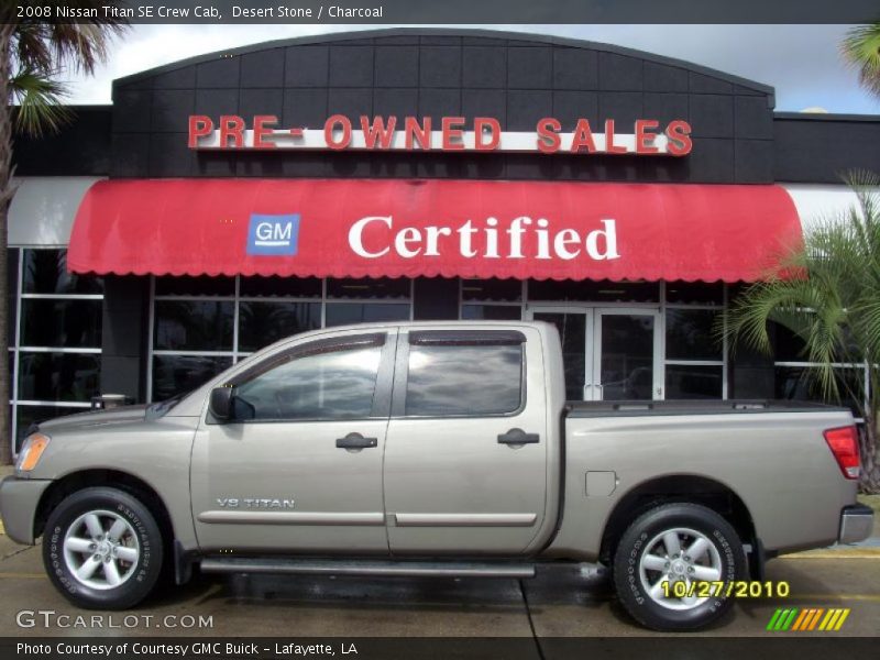 Desert Stone / Charcoal 2008 Nissan Titan SE Crew Cab