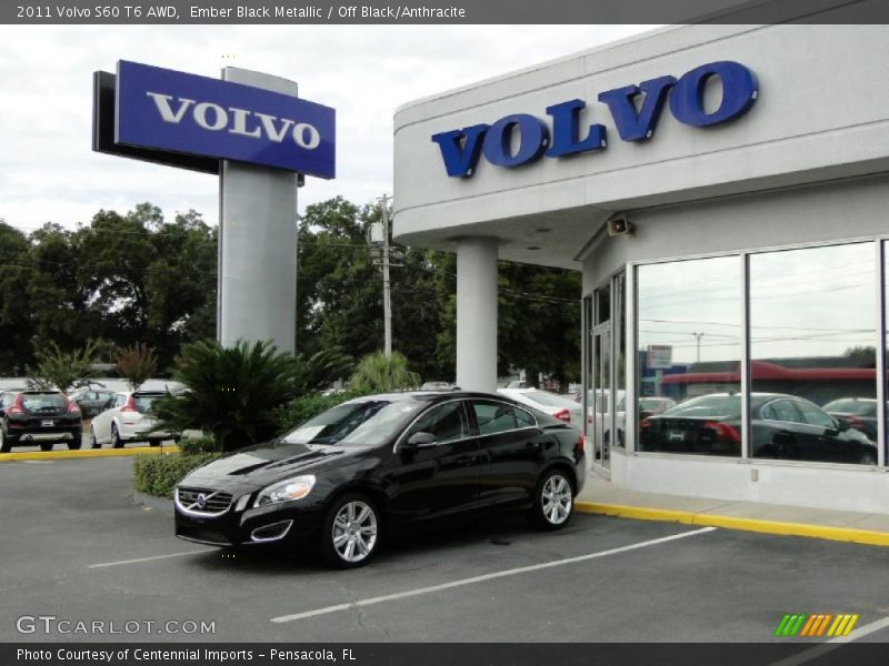 Ember Black Metallic / Off Black/Anthracite 2011 Volvo S60 T6 AWD