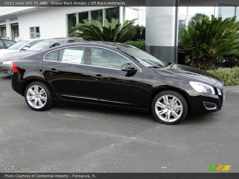 Ember Black Metallic / Off Black/Anthracite 2011 Volvo S60 T6 AWD