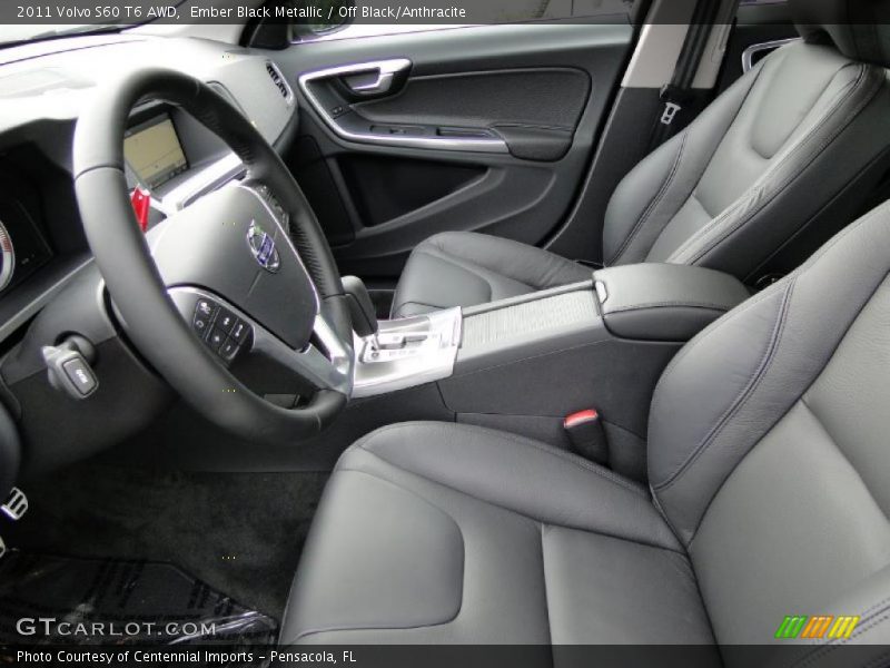  2011 S60 T6 AWD Off Black/Anthracite Interior